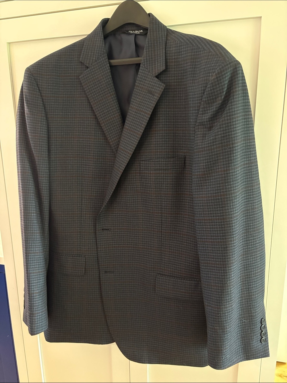 Jos. A. Bank Navy and Charcoal Checked Sport Coat